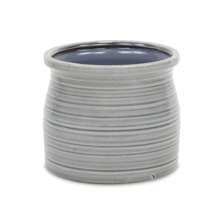 CHEUNGS Kifon Gray Curved Ceramic Pot - Large