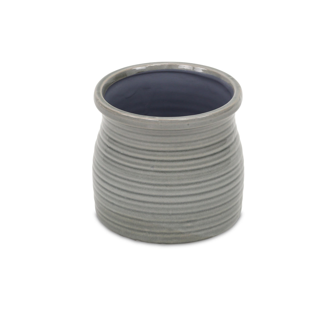 CHEUNGS Kifon Gray Curved Ceramic Pot - Medium