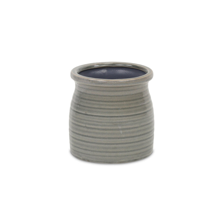 CHEUNGS Kifon Gray Curved Ceramic Pot - Small