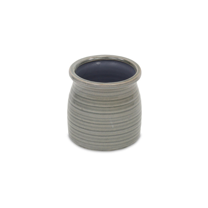 CHEUNGS Kifon Gray Curved Ceramic Pot - Small