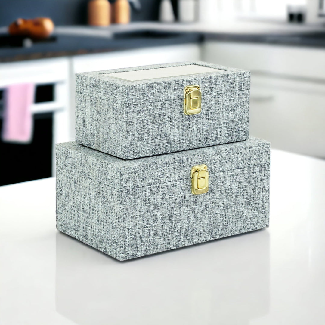 CHEUNGS Canter Isle Linen Box Set - Light Blue