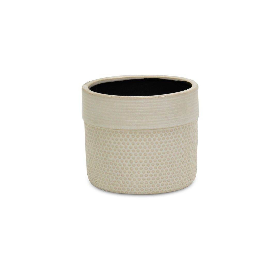 CHEUNGS Osanna Off-white Patterned Ceramic Pot - Large