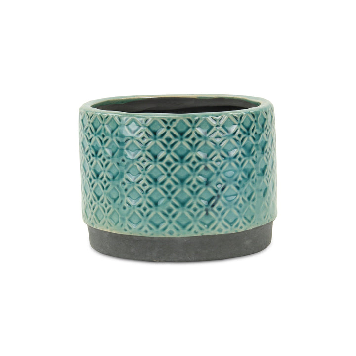 CHEUNGS Zajedani Turquoise Wide Lattice Pot - Large