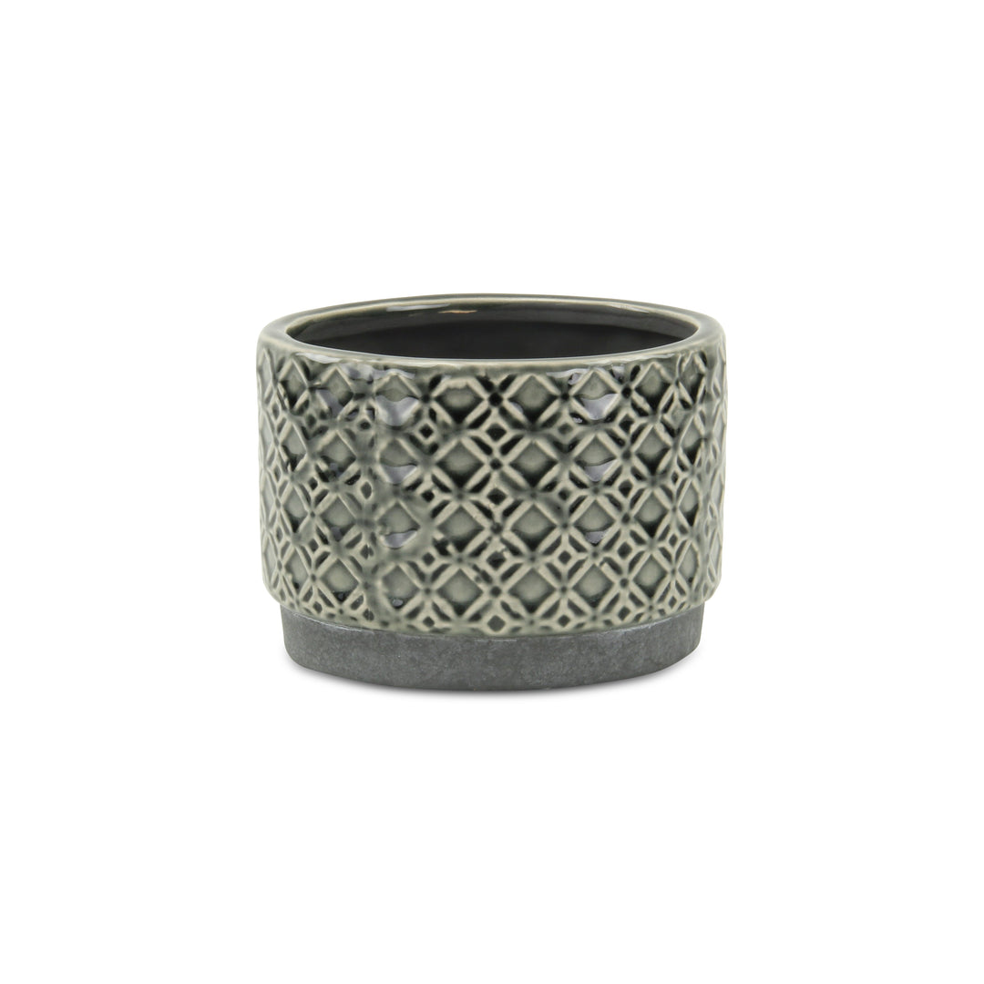 CHEUNGS Zajedani Gray Wide Lattice Pot - Small