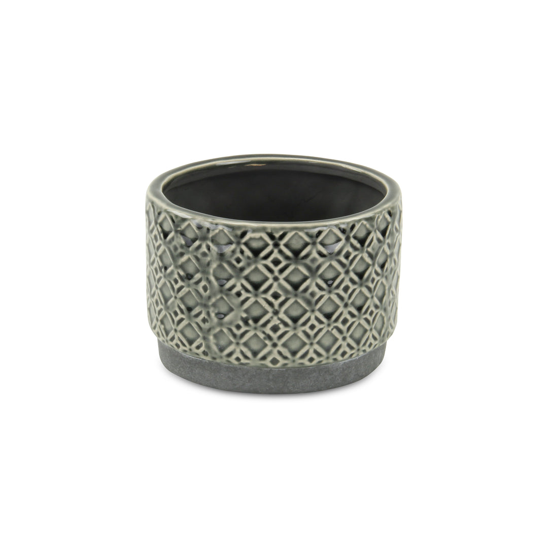 CHEUNGS Zajedani Gray Wide Lattice Pot - Small