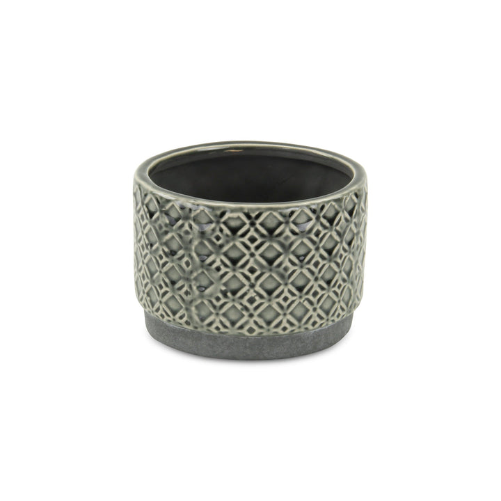 CHEUNGS Zajedani Gray Wide Lattice Pot - Small