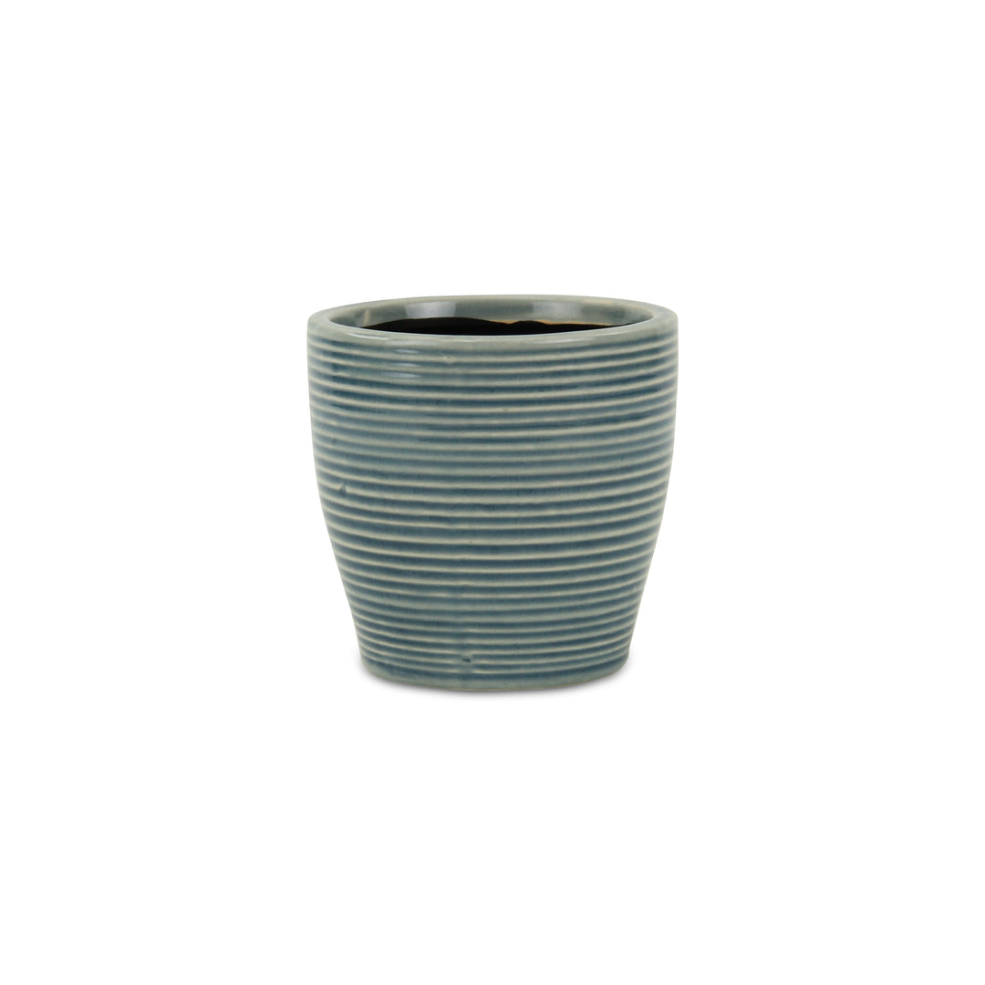 CHEUNGS Livia Rippled Blue Pot - Small