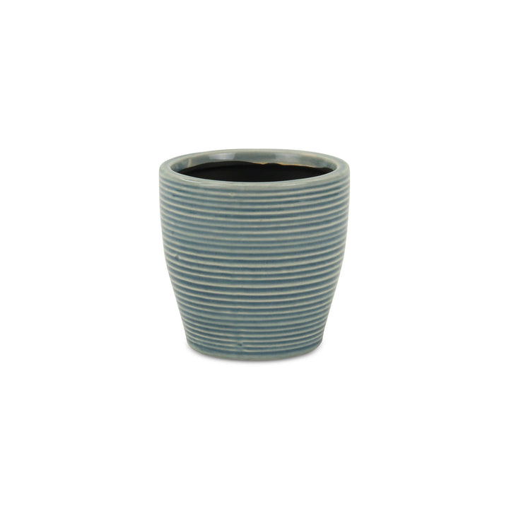 CHEUNGS Livia Rippled Blue Pot - Small