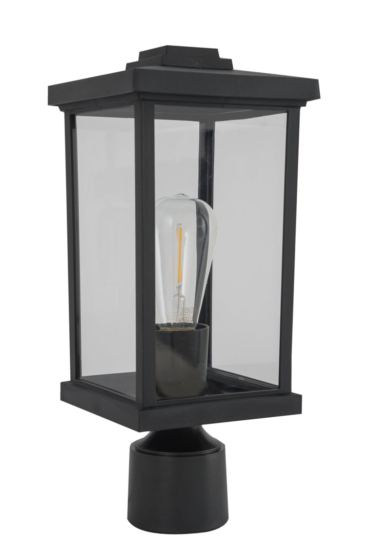 CRAFTMADE Resilience 1 Light Post Mount in Textured Black