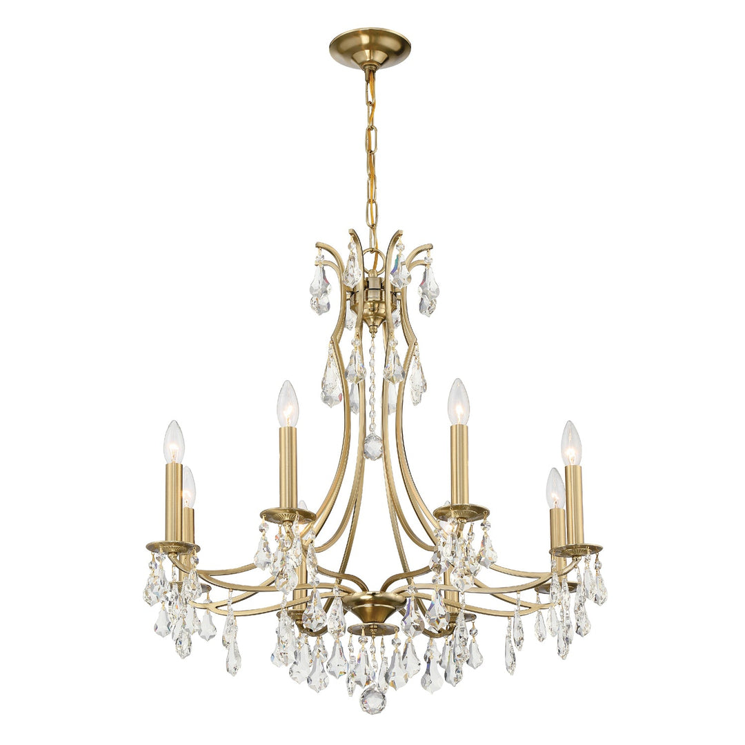 Cedar 8 Light Vibrant Gold Chandelier Crystorama