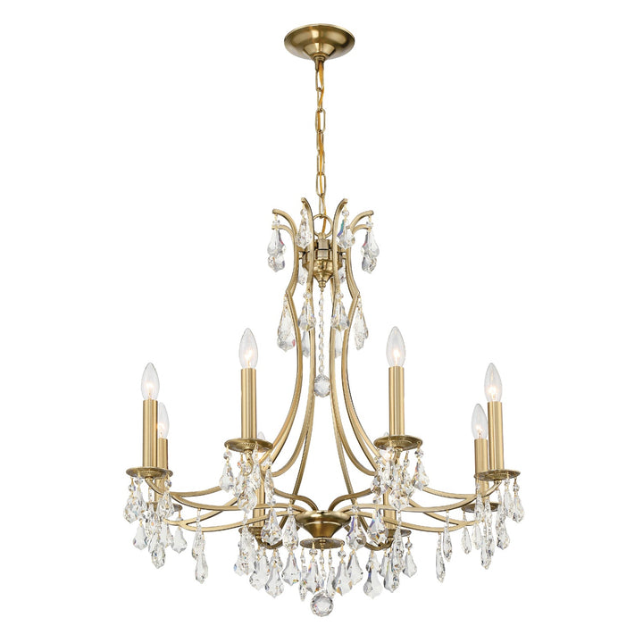 Cedar 8 Light Vibrant Gold Chandelier Crystorama