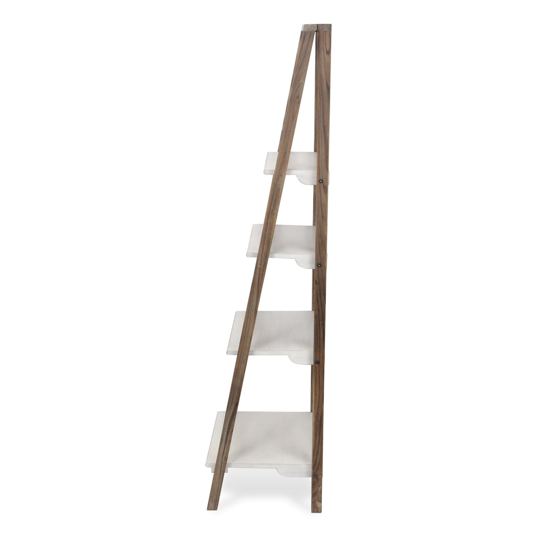 CHEUNGS Maison Ferme 4 Tier Foldable Shelf Display with Smooth White Accent