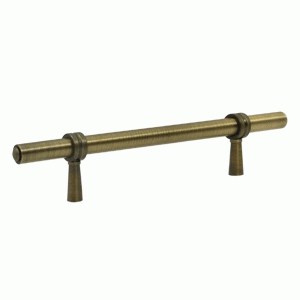 DELTANA 6 1/2 Inch Deltana Solid Brass Adjustable Pull (Antique Brass Finish)