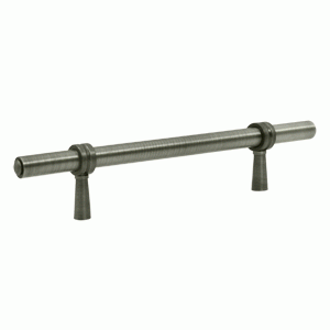 DELTANA 6 1/2 Inch Deltana Solid Brass Adjustable Pull (Antique Nickel Finish)