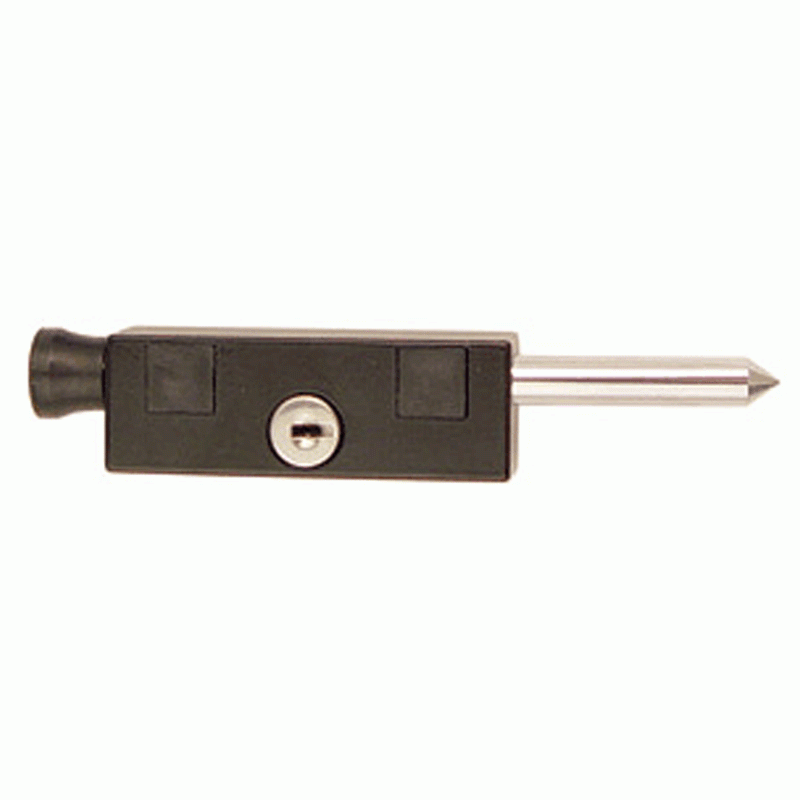 EMTEK 6 1/8 Inch Keyed Patio Door Bolt (Black)