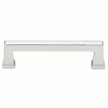 EMTEK 6 5/8 Inch (6 Inch c-c) Solid Brass Alexander Pull (Polished Chrome Finish)