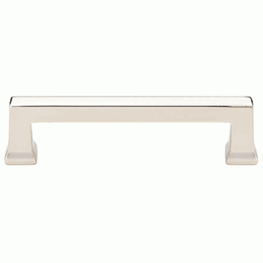 EMTEK 6 5/8 Inch (6 Inch c-c) Solid Brass Alexander Pull (Polished Nickel Finish)