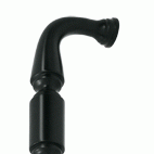 6 Inch Deltana Solid Brass Door Pull (Flat Black Finish) DELTANA