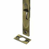 DELTANA 6 Inch Heavy Duty Square Flush Bolt (Antique Brass Finish)