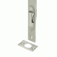 DELTANA 6 Inch Heavy Duty Square Flush Bolt (Brushed Nickel Finish)