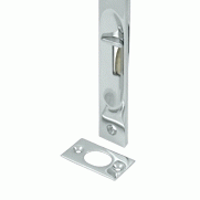 DELTANA 6 Inch Heavy Duty Square Flush Bolt (Polished Chrome Finish)