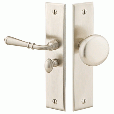 EMTEK Solid Brass Screen Door Lock with Rectangular Style