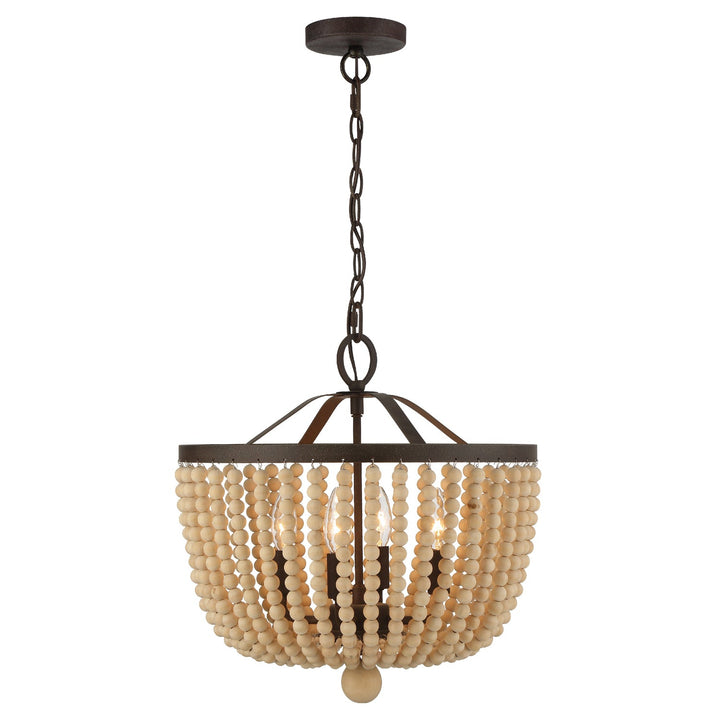 Rylee 4 Light Forged Bronze Mini Chandelier Crystorama