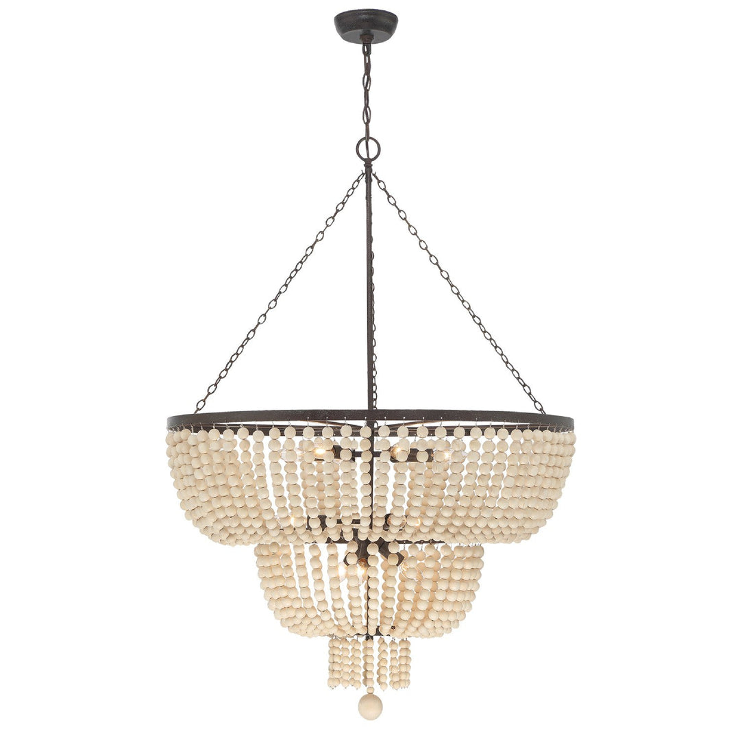 Rylee 12 Light Forged Bronze Chandelier Crystorama