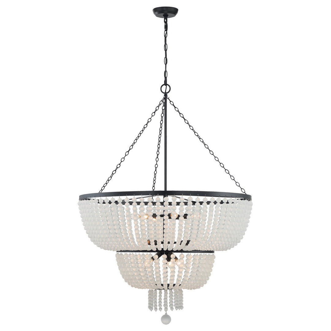 Rylee 12 Light Matte Black Chandelier Crystorama