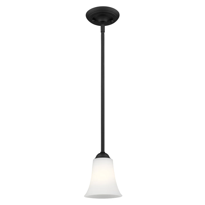 1 Light Black Single Pendant Livex