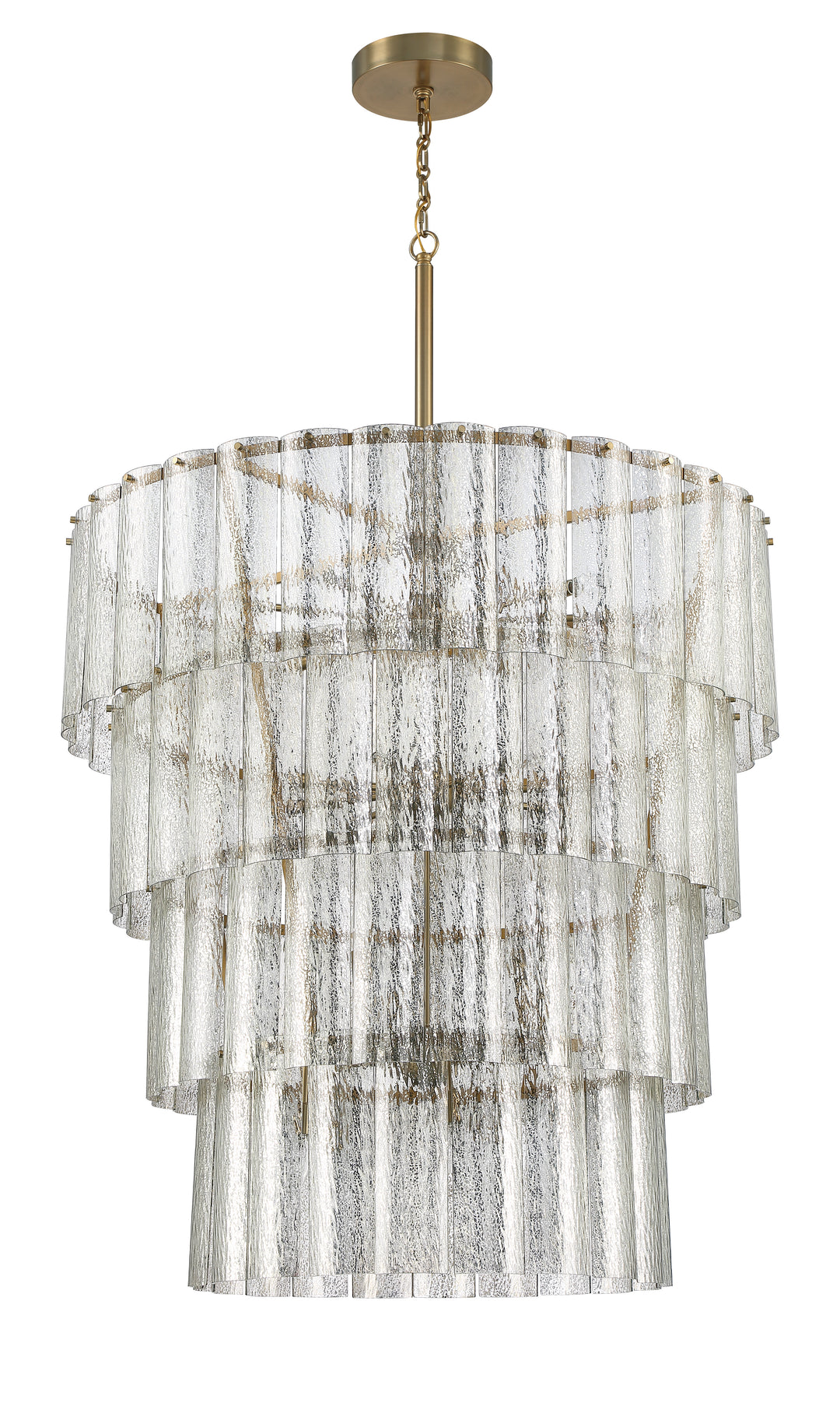 CRAFTMADE Museo 28 Light Chandelier in Satin Brass