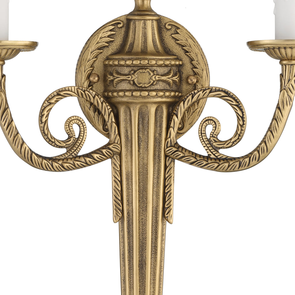 Crystorama Crystorama Crystorama 2 Light Matte Brass Cast Sconce