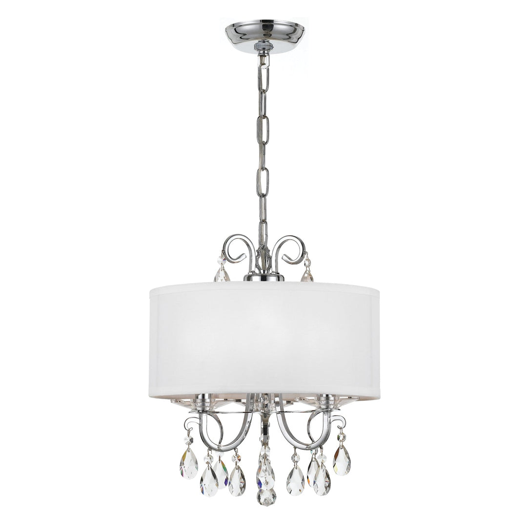 Othello 3 Light Spectra Crystal Polished Chrome Mini Chandelier Crystorama