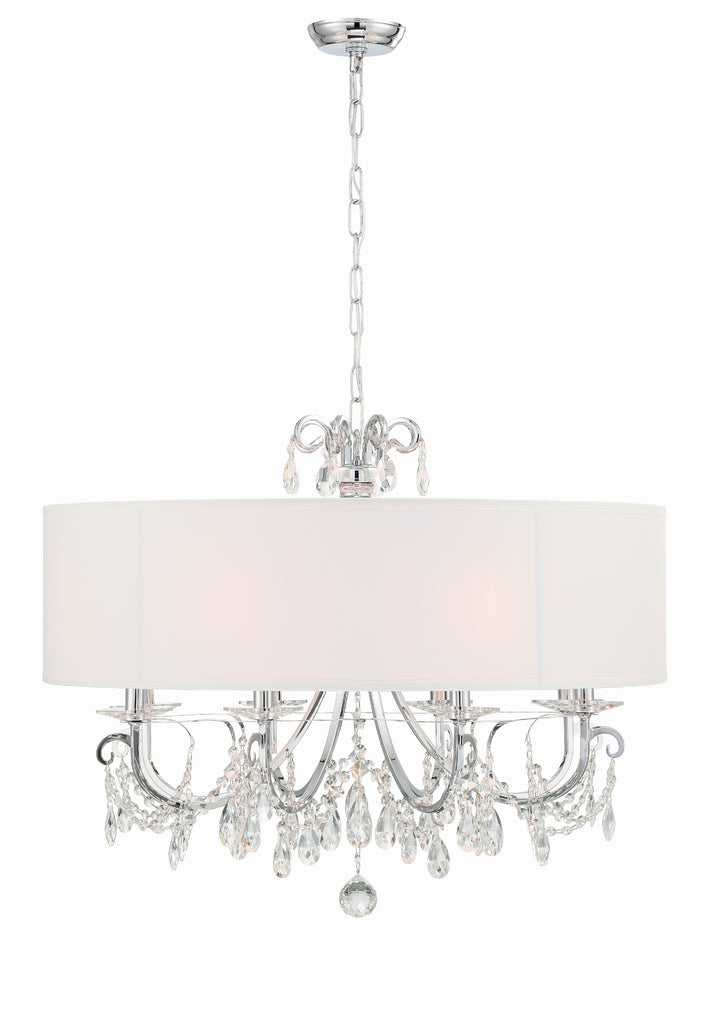 Othello 8 Light Polished Chrome Chandelier Crystorama