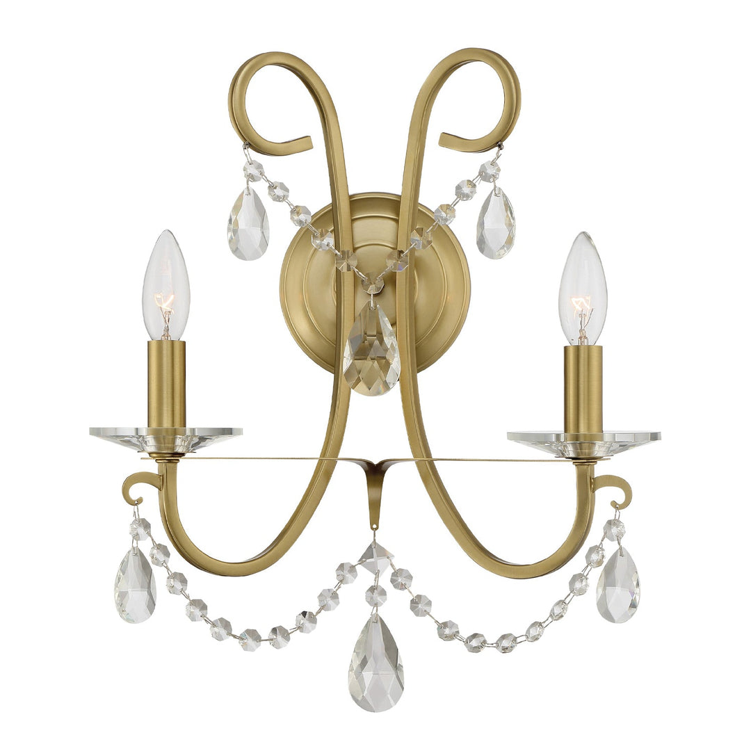 Crystorama Crystorama Othello 2 Light Vibrant Gold Sconce