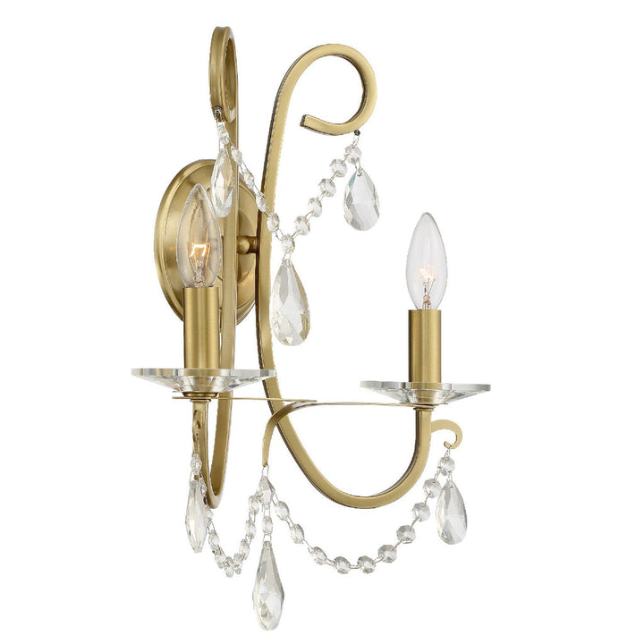 Crystorama Crystorama Othello 2 Light Vibrant Gold Sconce