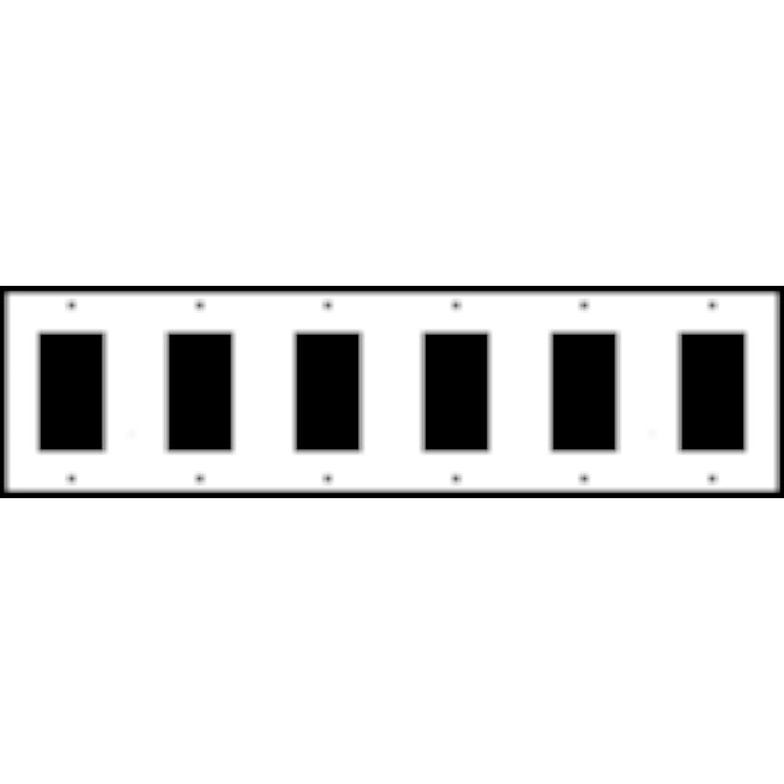 Bamboo Style Wall Plate (Rust Finish)