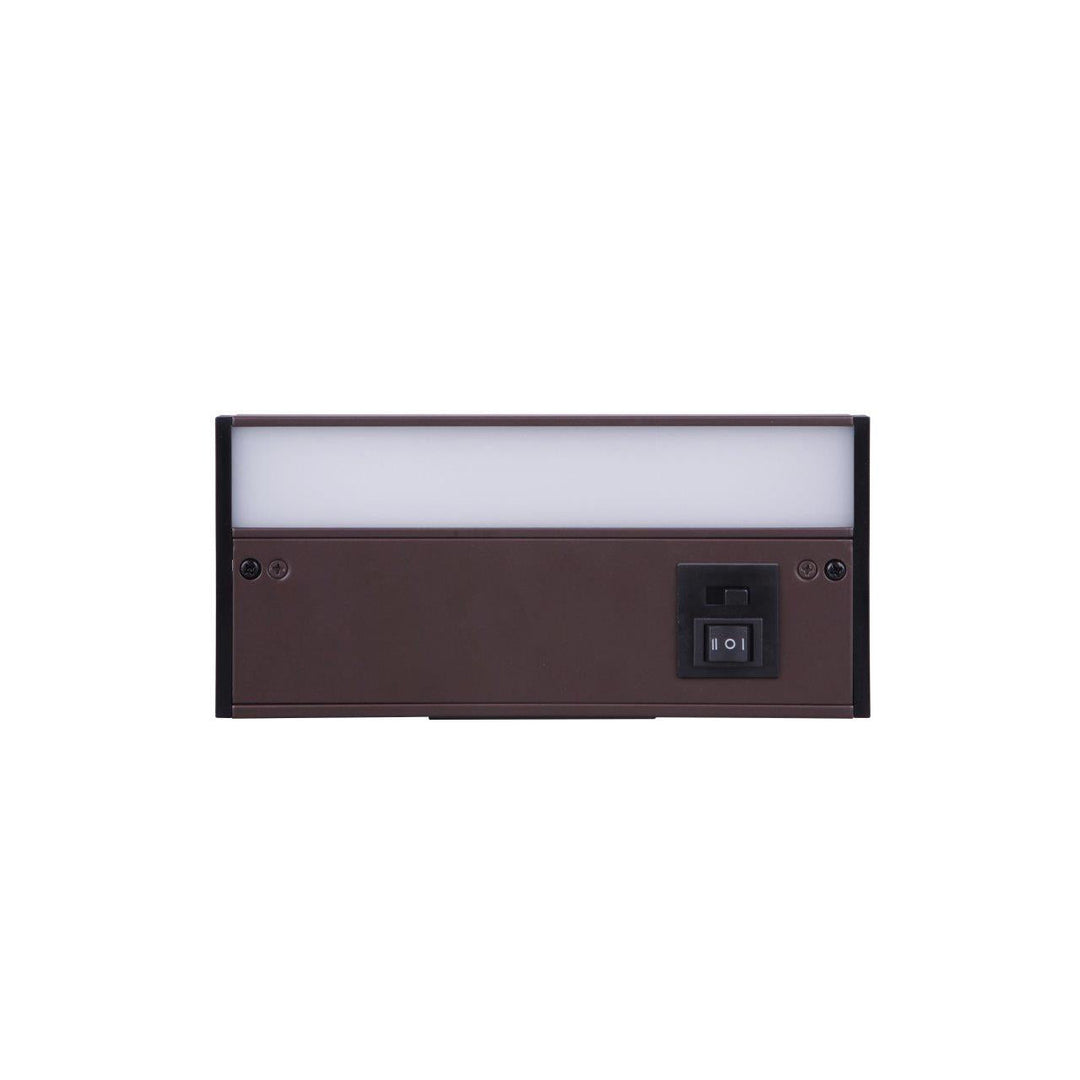 CRAFTMADE 8" Under Cabinet LED Light Bar in Bronze (3-in-1 Adjustable Color Temperature)