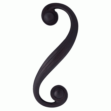 Copper Mountain Hardware 7 1/2 Inch Solid Brass Swirl Pull (Oil Rubbed Bronze Finish)