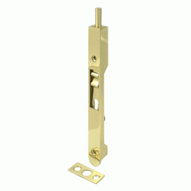 DELTANA 7 Inch Heavy Duty Round Flush Bolt (Polished Brass Finish)