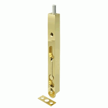 DELTANA 7 Inch Zinc Flush Bolt (Polished Brass Finish)