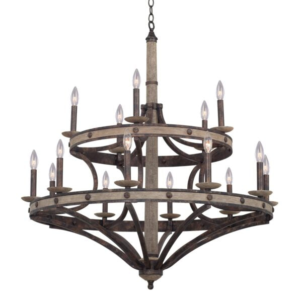 Kalco Coronado 15 Light Round Chandelier