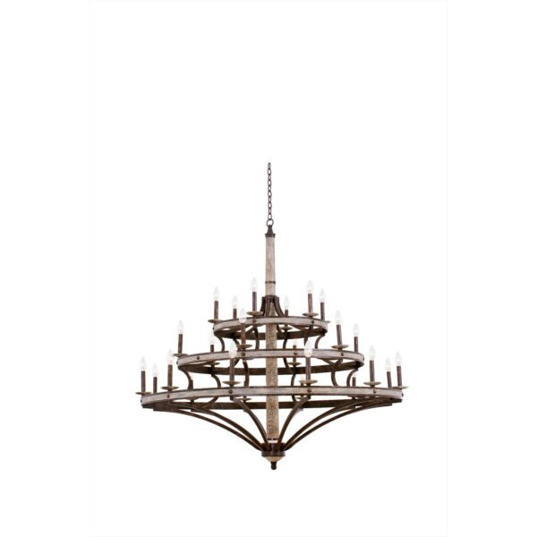 Coronado (12+6+6) Light 3 Tier Chandelier