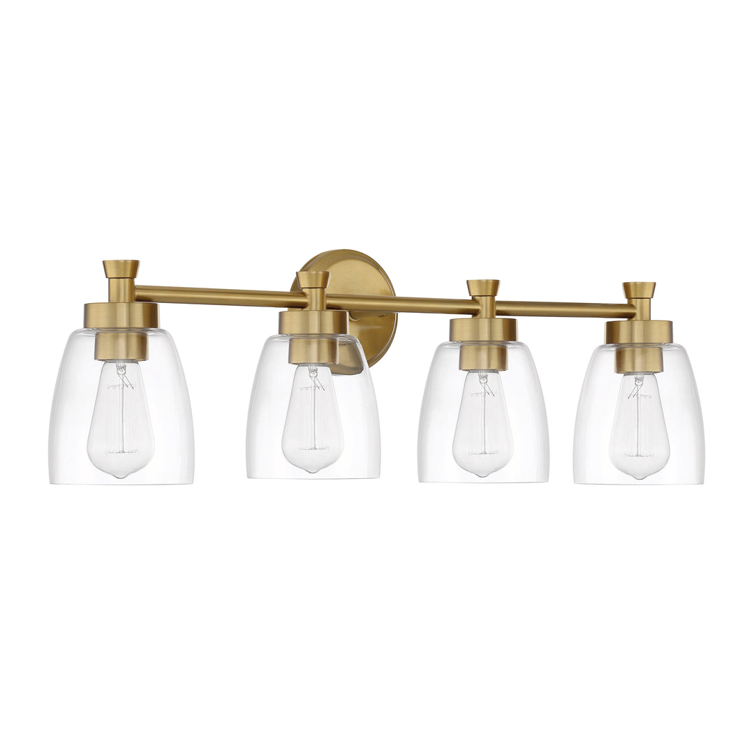 CRAFTMADE Henning 4 Light Vanity in Satin Brass