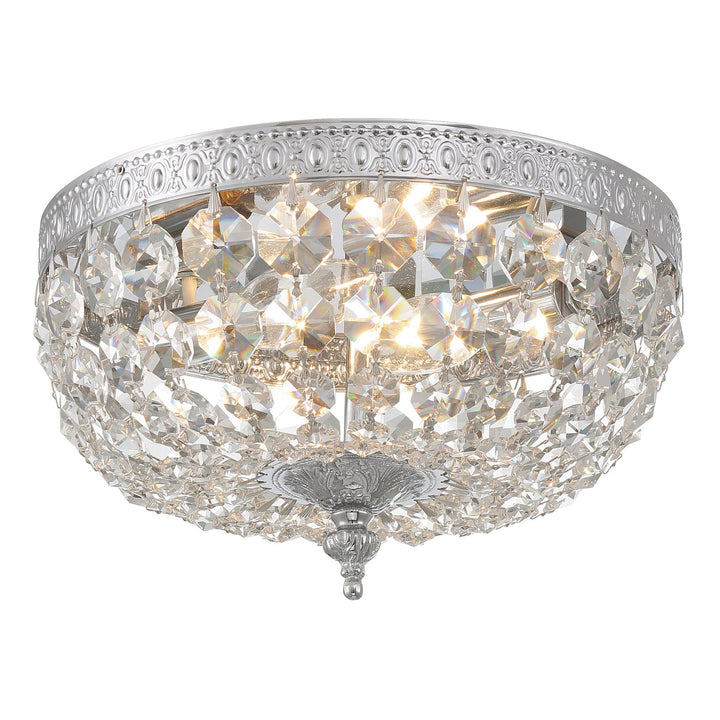 Crystorama Crystorama Crystorama 2 Light Spectra Crystal Polished Chrome Flush Mount