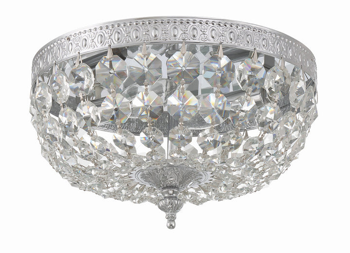 Crystorama Crystorama Crystorama 2 Light Spectra Crystal Polished Chrome Flush Mount