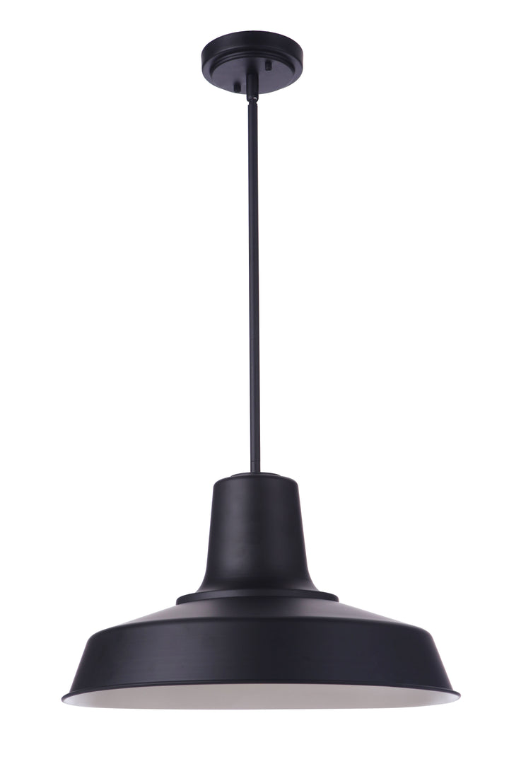 CRAFTMADE Briscoe 1 Light 18" Outdoor Pendant in Midnight