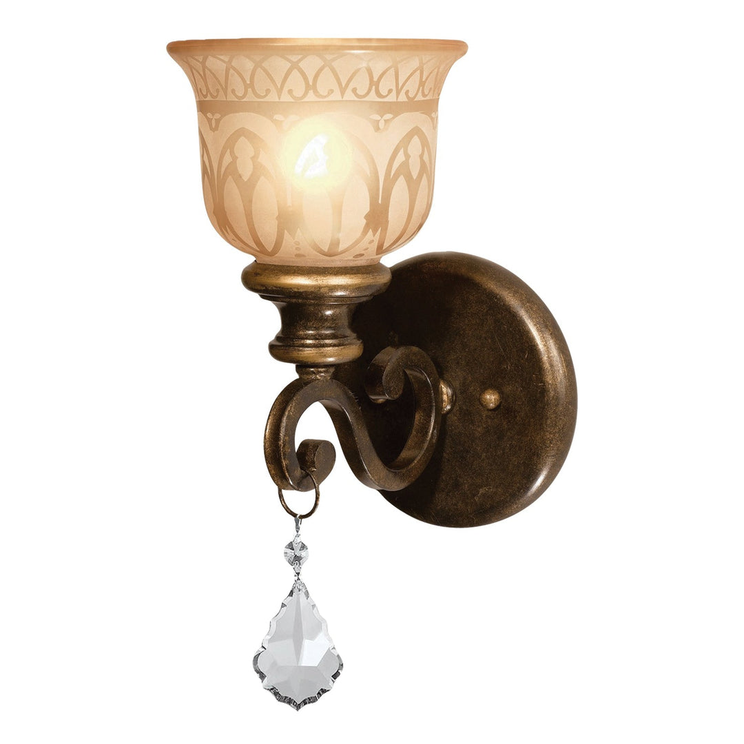 Crystorama Crystorama Norwalk 1 Light Clear Crystal Bronze Umber Sconce