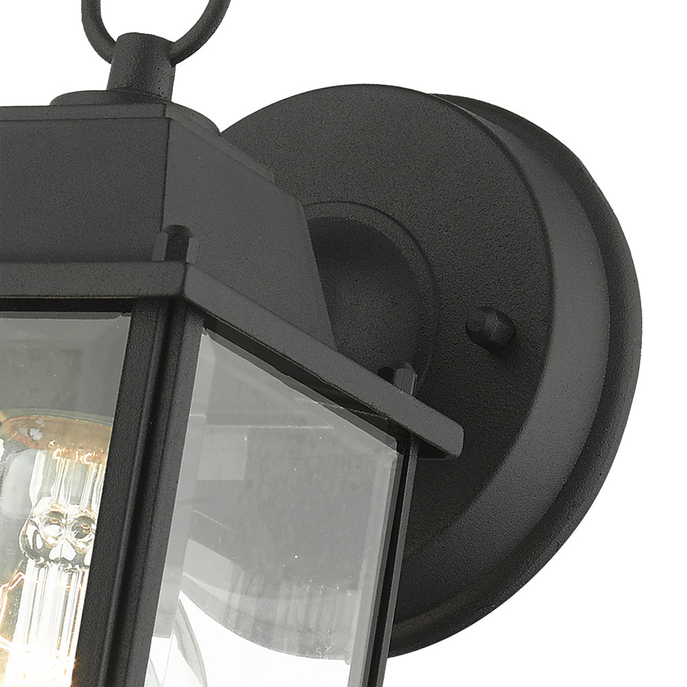 1 Light Textured Black Outdoor Wall Lantern Livex