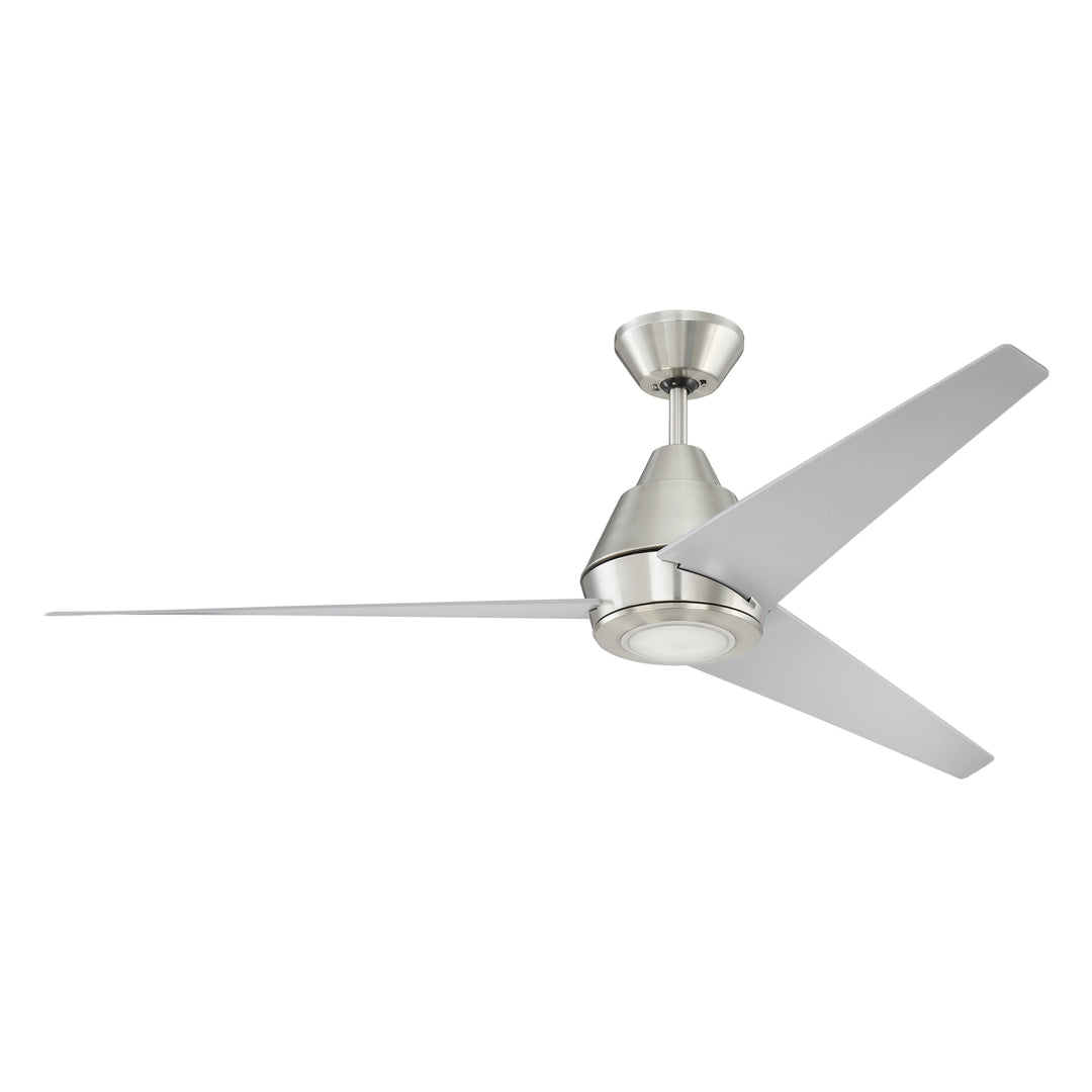 CRAFTMADE 56" Acadian in Brushed Polished Nickel w/ Brushed Nickel Blades